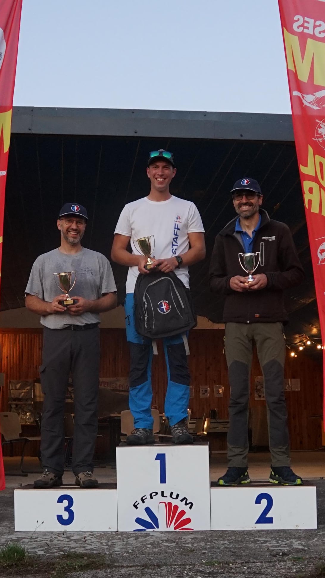 foot-launch paramotor podium