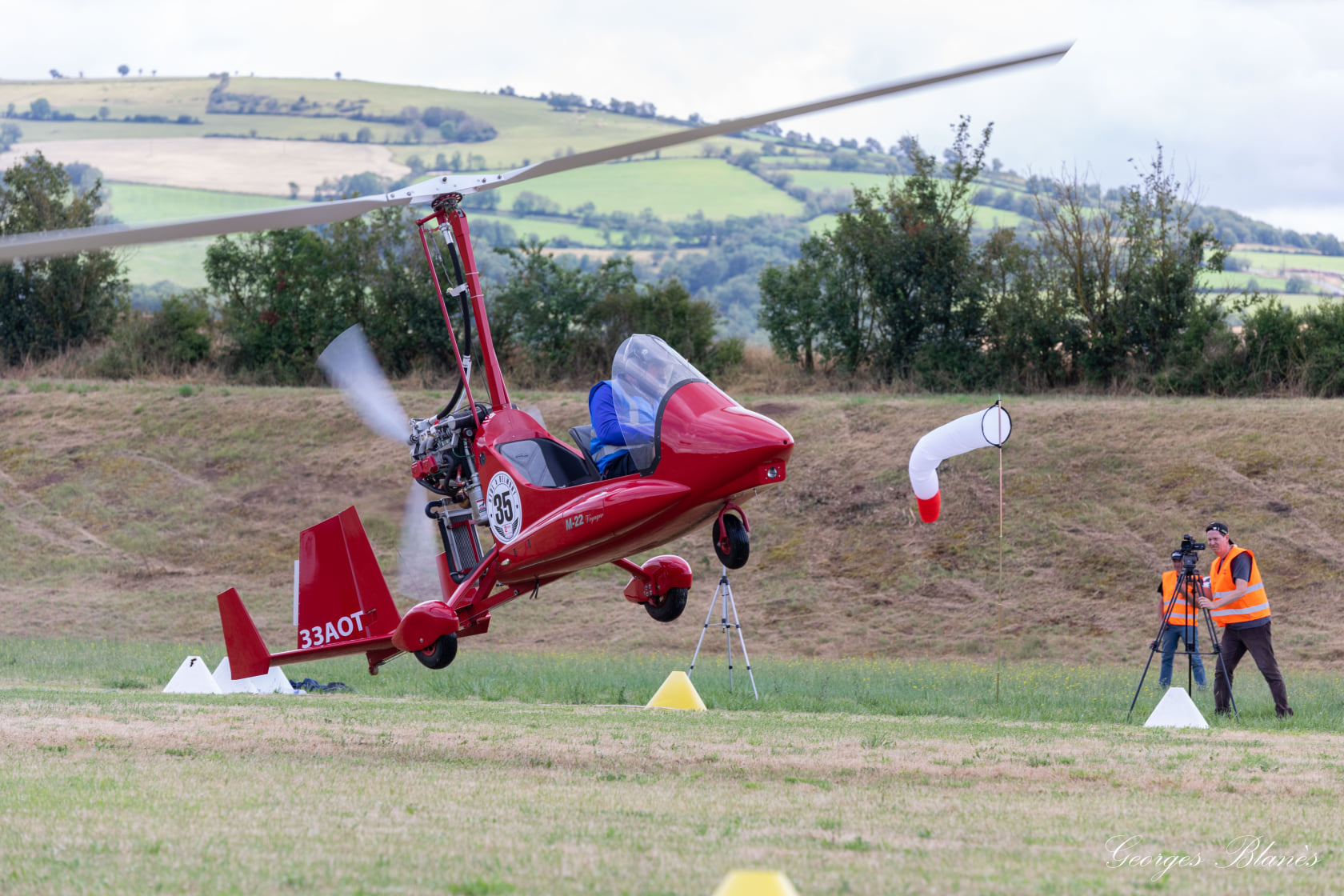 Gyroplane take-off