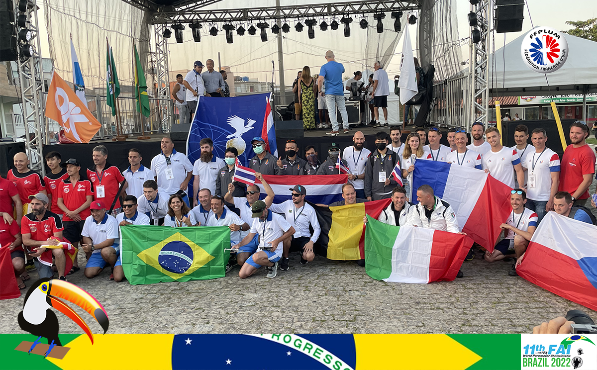 The delegations during the ceremony