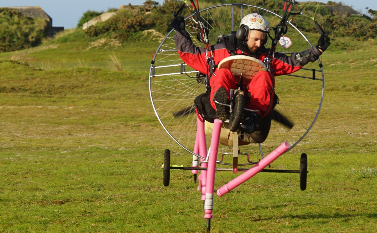 Bowling Landing in PL1 (single-seat trike)