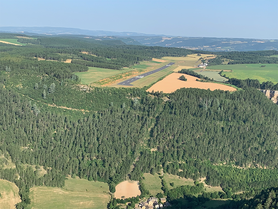 Mende airfield, the last scene of La Grande Vadrouille
