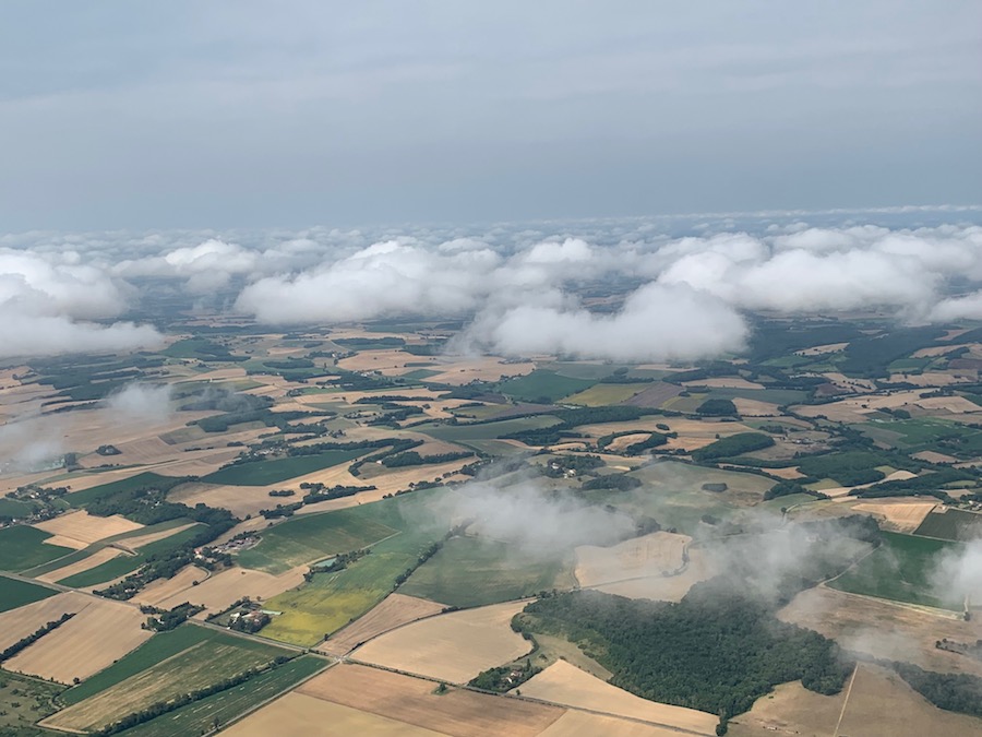 The cloud layer clears