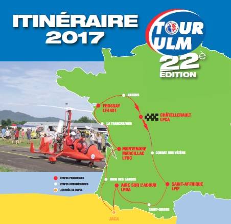 Tour ULM 2017 route map